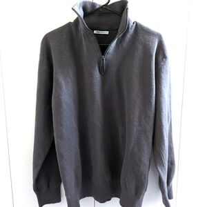 Zara Men's 3/4 Zip Sweater